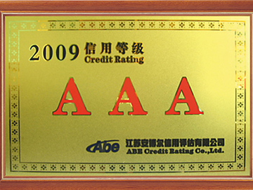09年信用等级3A