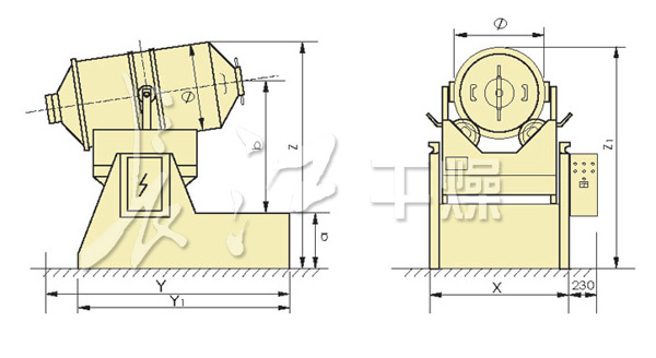 EYH系列二维运动混合机