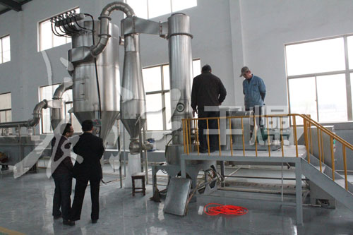 闪蒸干燥机试车